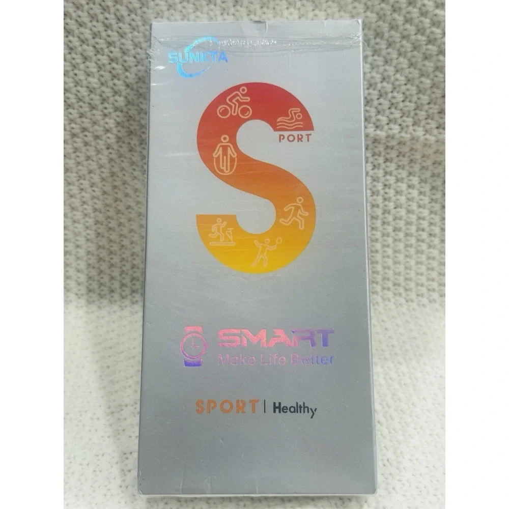 SUNKTA A5 Smart Sport Watch Black With Bands Charger Open Box
